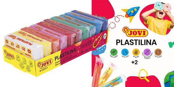 Chollo Pack x10 Plastilina Jovi de 500 gramos cada una con diferentes colores por solo 4,86€ (-45%)