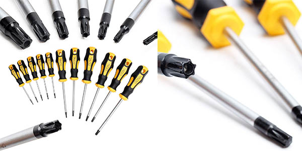 Chollo Juego de 11 destornilladores Torx CCLIFE por solo 12,49€ (26% de descuento)