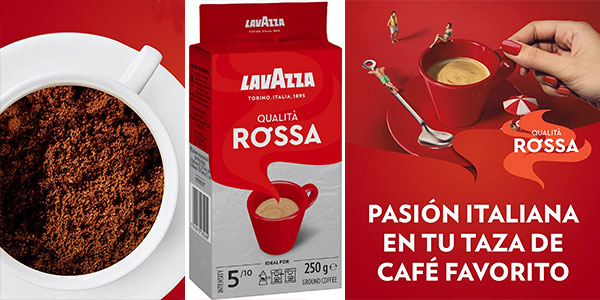 Chollo Pack x2 café molido Lavazza Rossa de 250 gramos por sólo 6,75€ ¡Top ventas!