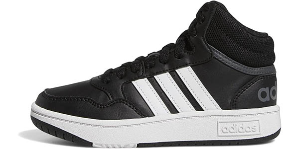 Chollo Zapatillas altas infantiles adidas Hoops Mid 3.0 (incluye tallas grandes) por sólo 27,50€ (50% de descuento)