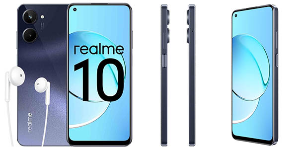 Chollo Smartphone Realme 10 128GB+8GB con pantalla AMOLED por solo 189,99€ con envío gratis (32% de descuento)