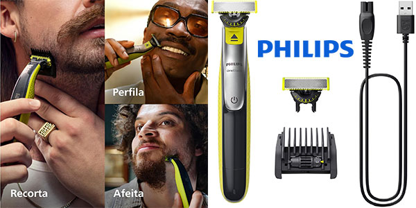 Chollo Maquinilla de afeitar híbrida Philips OneBlade 360 por sólo 34,99€ con envío gratis (-42%)