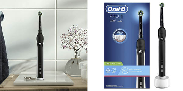 Chollo Cepillo de dientes eléctrico Oral-B Pro 1 700 con cargador y cabezal de recambio por sólo 34,95€ con envío gratis ¡50% de descuento!