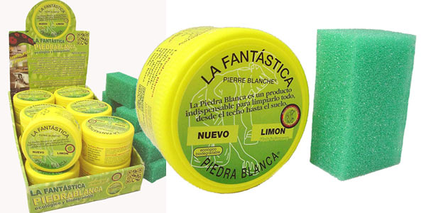 Chollo La fantástica piedra blanca aroma limón de 600 g + esponja por sólo 16,90€ ¡Top 1 ventas!