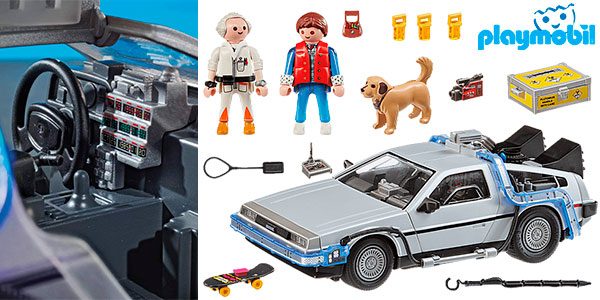 Chollo Set Playmobil DeLorean de Regreso al Futuro con 3 figuras por sólo 33,72€ con descuento al tramitar (-48%)