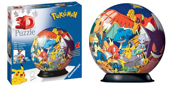 Chollo Puzle 3D Pokemon Esférico de Ravensburger por sólo 11,21€ con descuento automático (44% de descuento)