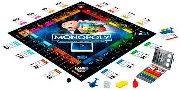 Chollo Monopoly Super Electrónico con datáfono y tarjetas por sólo 26,93€ con descuento automático (-40%)