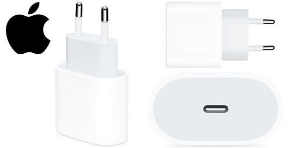 Chollo Adaptador de corriente Apple USB-C de 20 W por sólo 18,99€ (-24%)