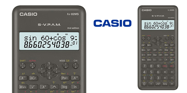 Chollo Calculadora científica Casio FX-82MS-2-S-ET-B por sólo 8,27€ (32% de descuento)