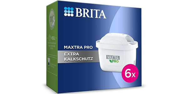 Chollo Pack 6 filtros de agua Brita Maxtra Pro por sólo 33,99€ con envío gratis (-42%) ¡5,66€ el cartucho!