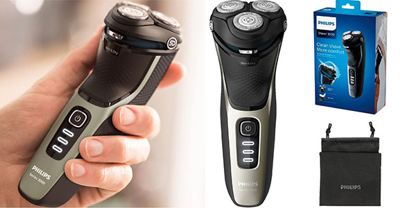 Chollo Afeitadora eléctrica Philips Shaver Serie 3000 por sólo 49,99€ con envío gratis (-33%)