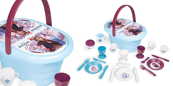 Chollo Cesta de pícnic Smoby 310511 Frozen con 21 accesorios por solo 9,99€ (-63%)