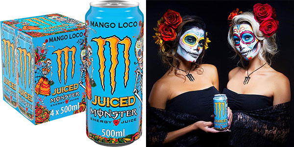 Chollo Pack x8 Monster Mango Loco de 500 ml por sólo 9,48€ con 2ª unidad al -50% (1,18€ la lata)