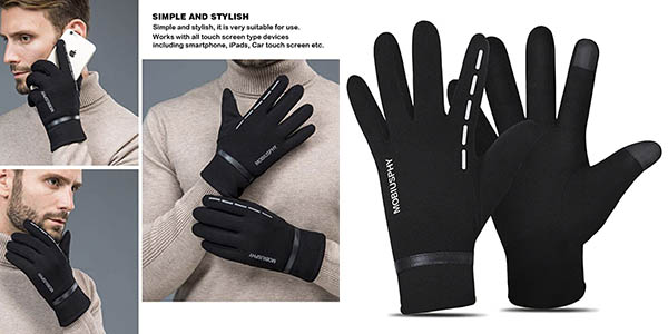 Chollo Guantes táctiles de invierno táctiles unisex por sólo 8,99€