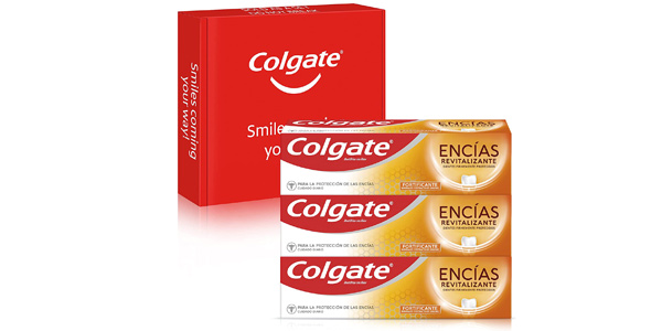 Chollo Pack x3 Pasta de dientes Colgate Encías Revitalizante Fortificante de 75 ml/ud por sólo 8,97€ (-24%)