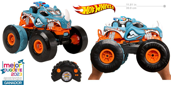 Chollo Coche Radiocontrol Hot Wheels RC Rhinomite que se transforma en pista por sólo 56,79€ con envío gratis (-29%)