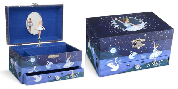 Chollo Caja joyero con bailarina y melodía del Lago de los Cisnes Jewelkeeper por sólo 11,49€ con cupón descuento (-50%)