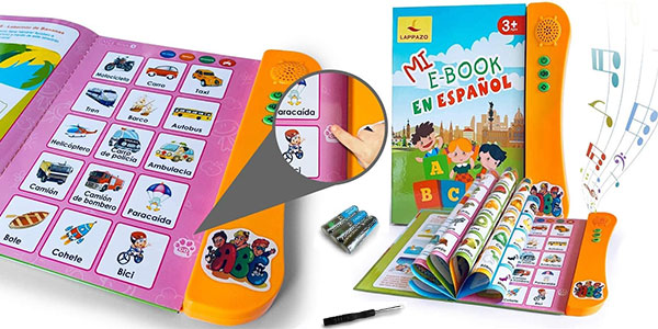 Chollo Libro electrónico de sonidos en español para el aprendizaje infantil por sólo 10,99€ (-42%)