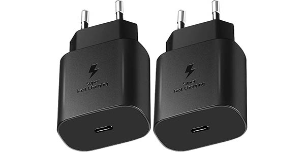 Chollo Pack 2x Cargador rápido USB-C ADUZI de 25W por sólo 9,99€ (-17%)