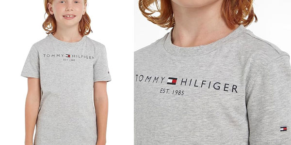 Chollo Camiseta Tommy Hilfiger Essential tee para niños por sólo 12€ (52% de descuento)