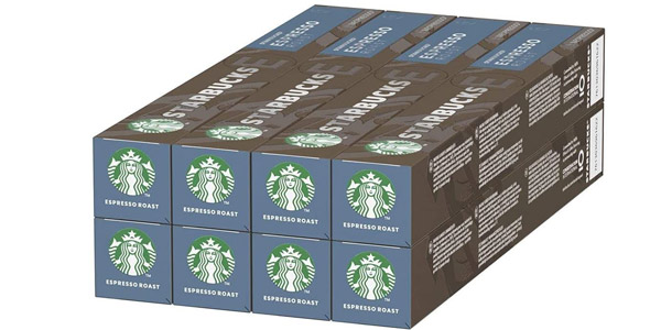 Chollo Pack x80 Cápsulas Starbucks Espresso Roast para Nespresso por sólo 23,20€ (-27%) ¡Sólo 0,29€ cápsula!