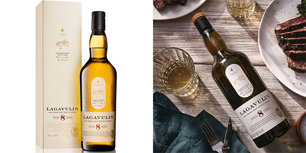 Chollo Whisky Lagavulin 8 Años de 700 ml por sólo 32,48€ con cupón descuento