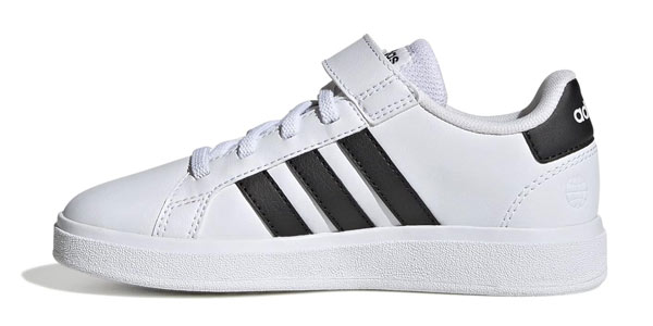 Chollo Zapatillas infantiles Adidas Grand Court Elastic Lace (tallas hasta la 38) por sólo 24,95€ (-34%)