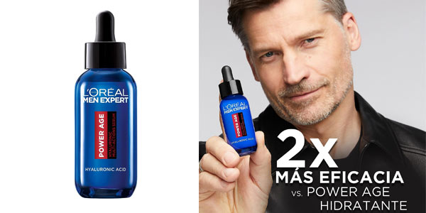 Chollo L’Oréal Men Expert Sérum de Ácido hialurónico para hombre por sólo 9,56€ (36% de descuento)