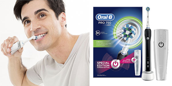 Chollo Cepillo eléctrico Oral-B PRO 750 CrossAction por sólo 39,99€ con envío gratis (16% de descuento)