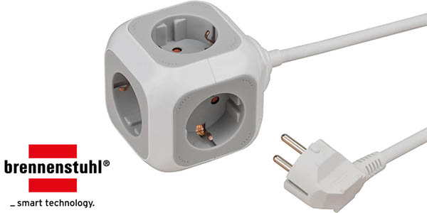 Chollo Regleta Cubo Brennenstuhl Alea Power de 4 tomas por sólo 10,40€ (-38%)