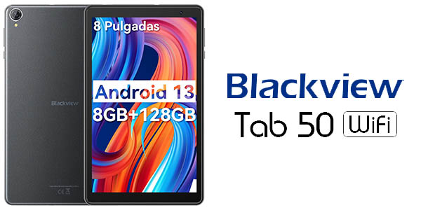 Chollo Tablet Blackview Tab 50 HD+ de 8″ con 128 GB por sólo 79,99€ y envío gratis con cupón descuento (-47%)