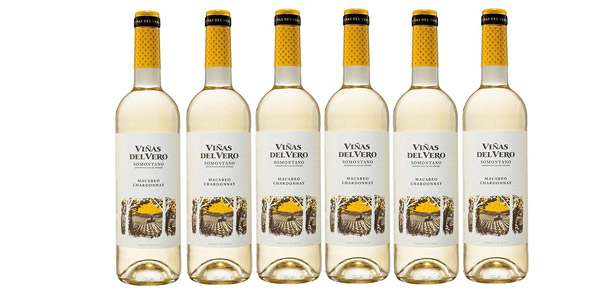 Chollo Pack x6 Viñas Del Vero Macabeo-Chardonnay D.O. Somontano por 23,99€ ¡Sólo 3,99€ por botella!