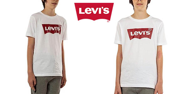 Chollo Camiseta infantil Levi’s Kids Lvb Batwing por sólo 10,80€ (-23%)