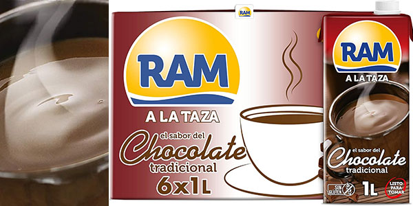 Chollo Pack x6 Chocolate a la taza RAM de 1 litro por sólo 13,50€ ¡2,25€ c/u!