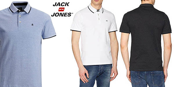 Chollo Polo Jack Jones Jjepaulos SS Noos para hombre por sólo 15€ (-26%)