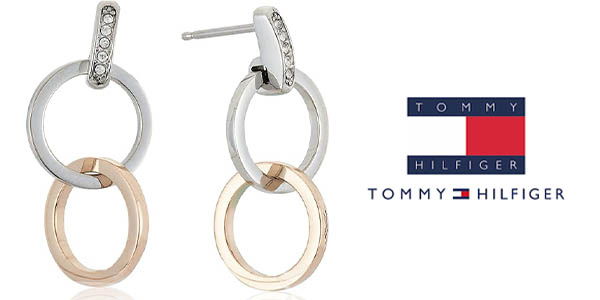 Chollo Pendientes Tommy Hilfiger de acero inoxidable y cristales por sólo 32,99€ con envío gratis (-52%)