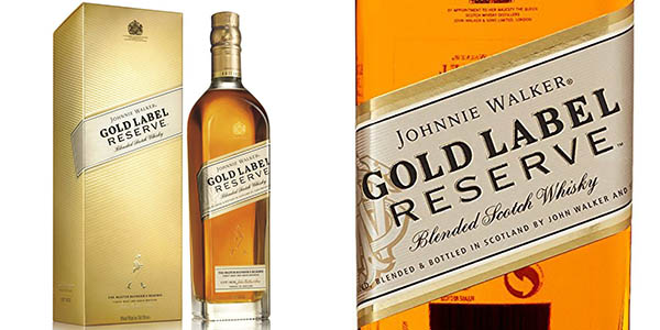 Chollo Whisky Johnnie Walker Gold Label Reserve botella de 70 cl por sólo 38,99€ con envío gratis (26% de descuento)