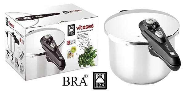 Chollo Olla a presión BRA Vitesse de 6 litros por sólo 52,99€ con envío gratis (-16%)