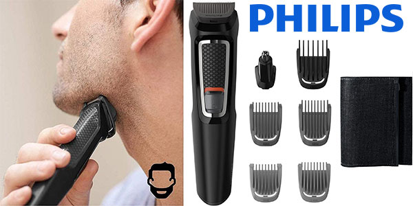 Chollo Recortadora 7 en 1 Philips MG3720/15 para cara y cabello por sólo 24,90€