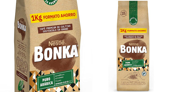 Chollo Café Grano Puro Arábica Bonka 1kg por sólo 13,07€ (23% de descuento)