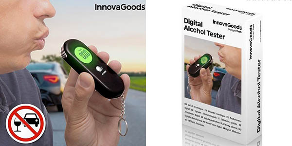 Chollo Alcoholímetro digital InnovaGoods por sólo 10,99€ (39% de descuento)