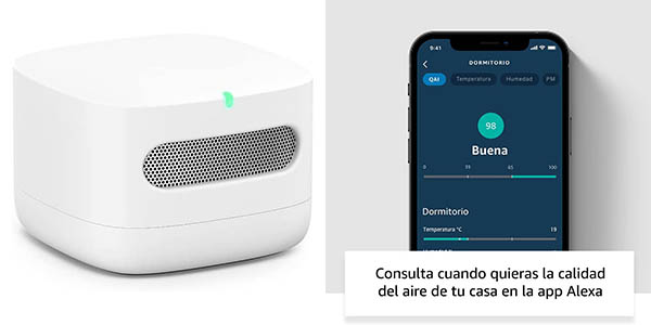 Chollo Amazon Smart Air Quality Monitor por solo 49,99€ con envío gratis (-38%)