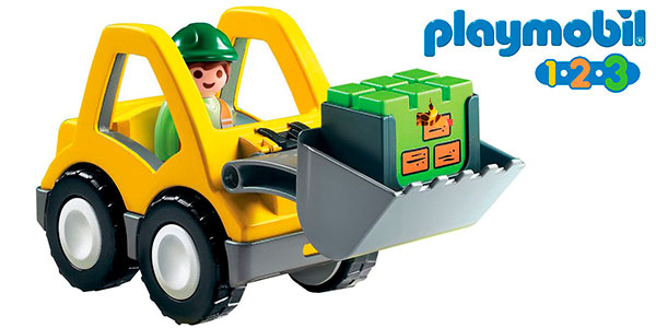 Chollo Set Pala excavadora de Playmobil 1.2.3 por sólo 11,59€ (-23%)