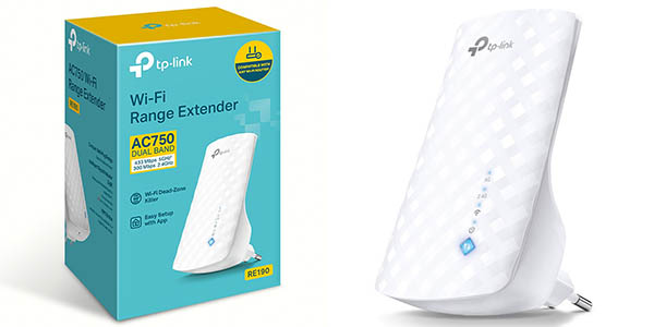 Chollo Repetidor WiFi TP-Link RE190 AC750 de Banda Dual por sólo 20,99€ (-30%)