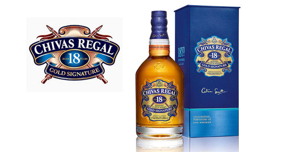 Chollo Whisky Chivas Gold Signature Regal Blended Scotch 18 Años de 70 cl por sólo 52,53€ con envío gratis (32% de descuento)