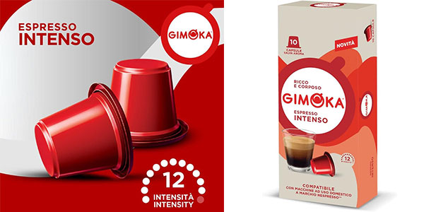 Chollo Pack de 100 cápsulas de cafe Gimoka Espresso Intenso compatible con Nespresso por sólo 13,45€