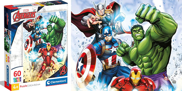 Chollo Puzle infantil Clementoni Avengers de 60 piezas por sólo 4,99€ (-38%)