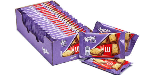 Chollo Pack x20 Mini tabletas Milka LU de chocolate con leche de 35g por sólo 11,99€ (36% de descuento)