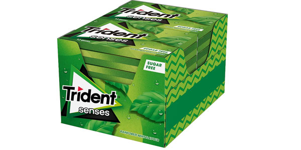 Chollo Pack x144 Chicles sin azúcar Trident Senses sabor hierbabuena por sólo 7,66€ (40% de descuento)