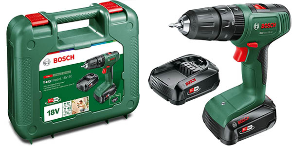 Chollo Taladro inalámbrico Bosch EasyImpact 18V-40 con 2 baterías por sólo 70€ con envío gratis (-51%)